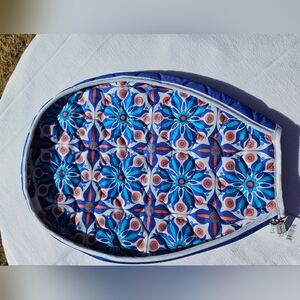 Cinda B Racket Cover In Royal Bonita NEW WITH TAGS